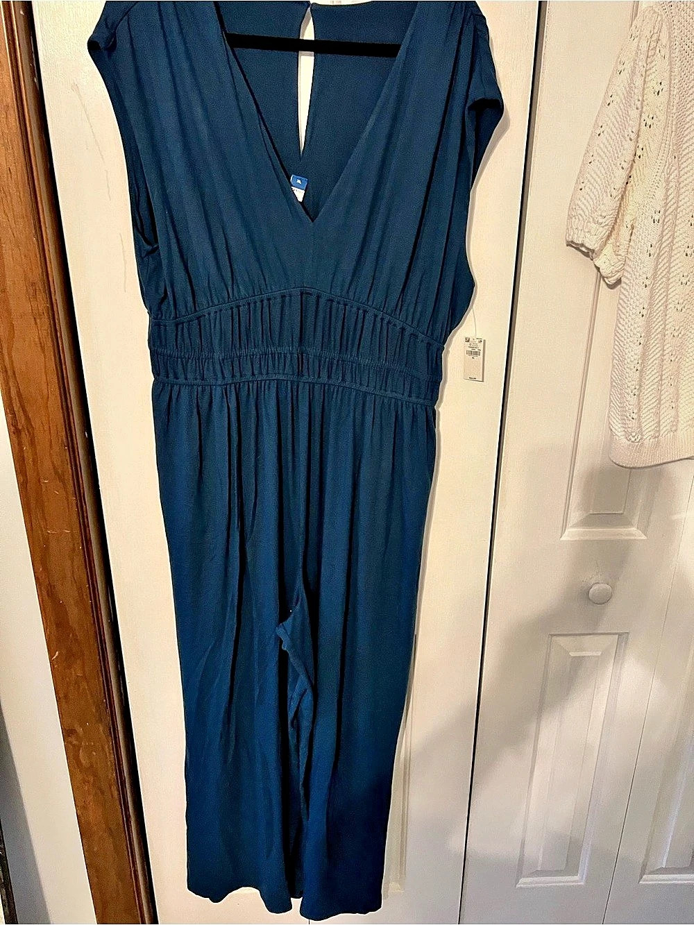 Old Navy Waist-Defined Wide-Leg Jumpsuit Wide Leg Jumpsuit in Blue Size XL NWT